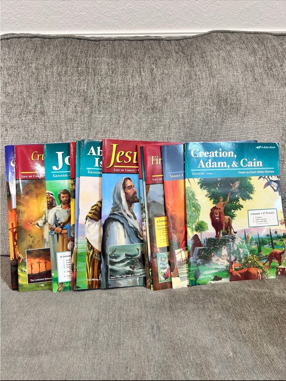 Abeka Flash-A-Card Bible Stories Illustrated Book Set of 12